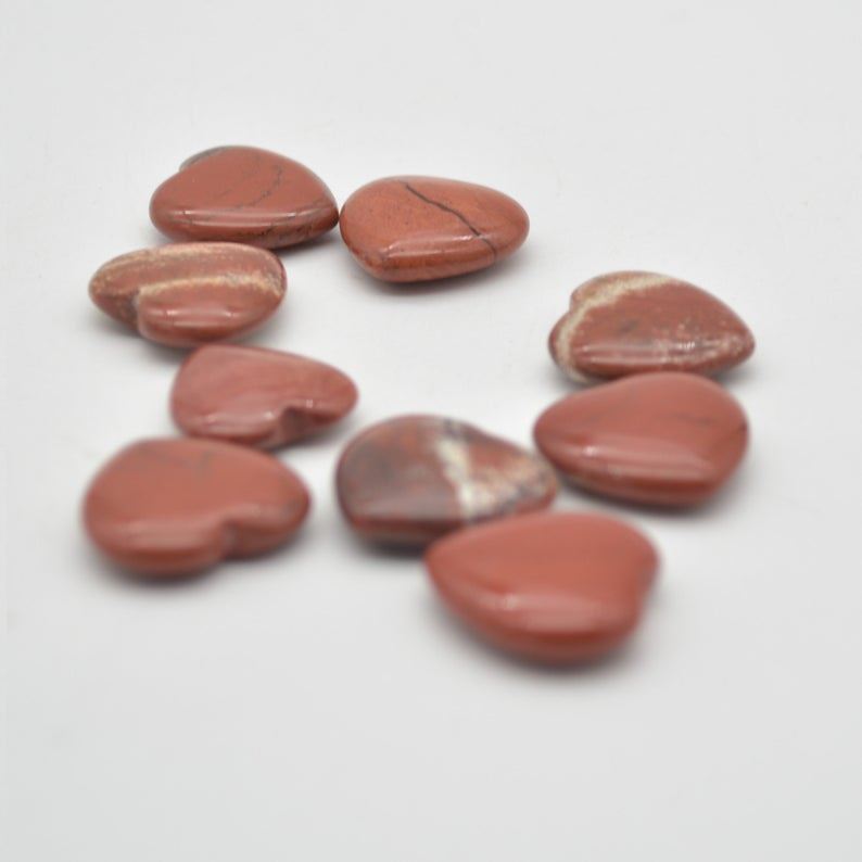 Red Jasper Heart - 2cm - 3.5 grams - Image 2