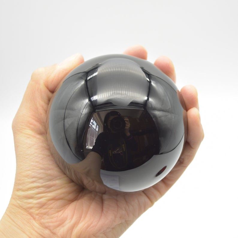 Black Obsidian Crystal Sphere Ball - 3.5cm, 4cm, 5cm, 6cm, 8cm sizes - Image 8