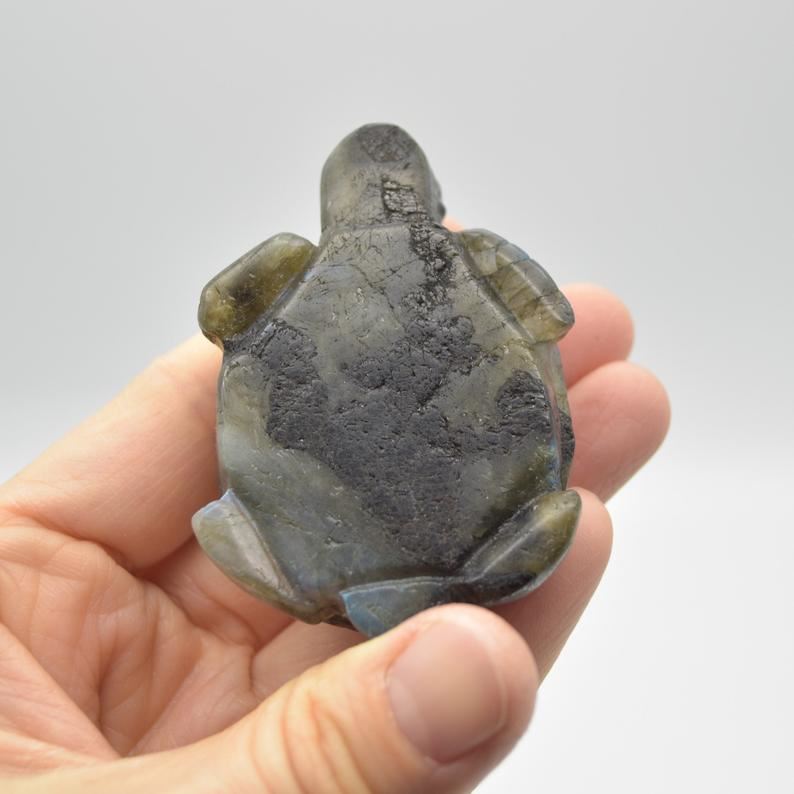 Labradorite Turtle - 6.5cm x 4cm x 2.5cm - 81 grams - Image 4