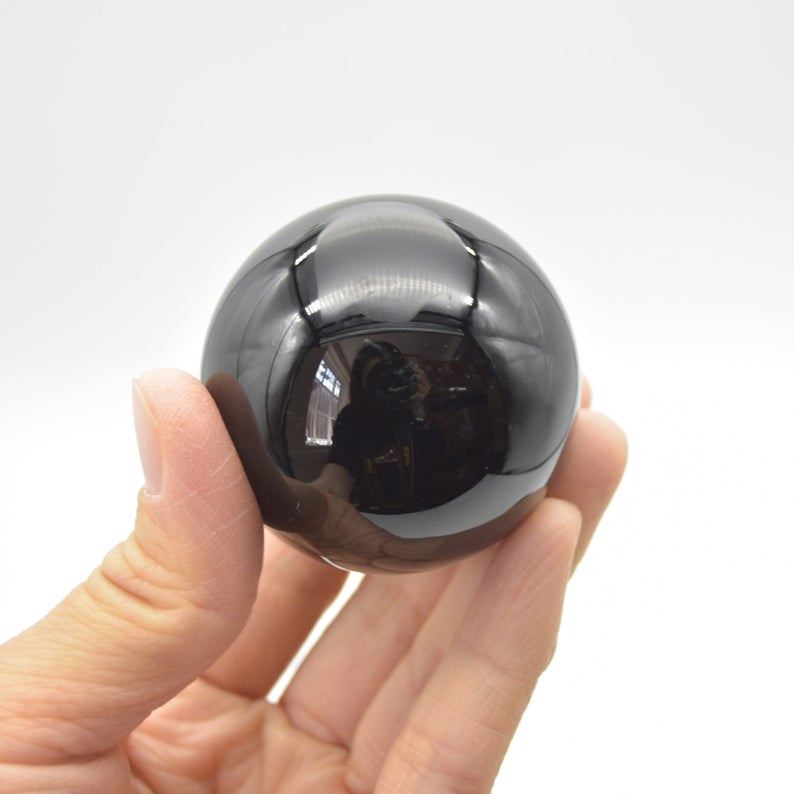 Black Obsidian Crystal Sphere Ball - 3.5cm, 4cm, 5cm, 6cm, 8cm sizes - Image 5
