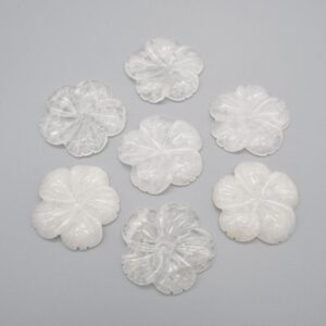 Clear Quartz Flower - 5cm x 0.8cm