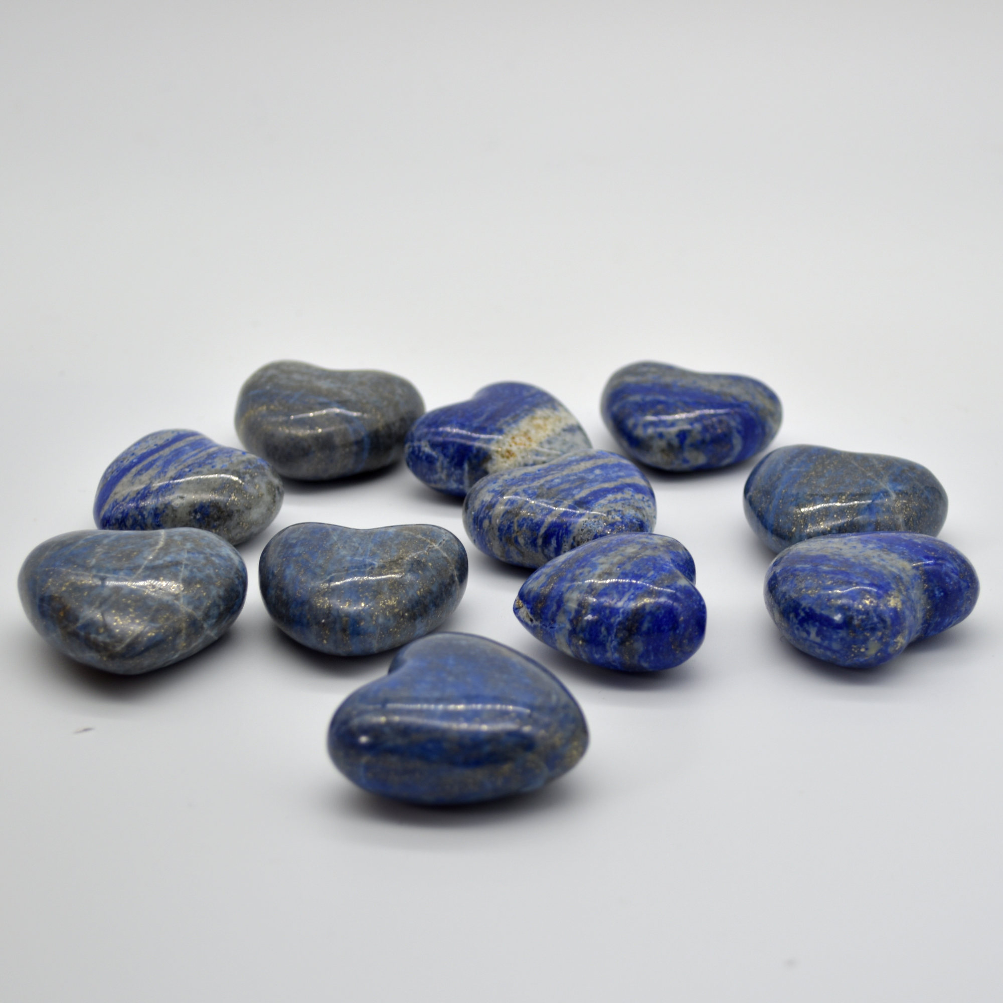 Lapis Lazuli Crystal Heart - 45g - 60g - 4.5cm x 3.5cm - Image 2