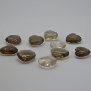 Smoky Quartz Crystal Heart - 20g - 30g - 3.5cm