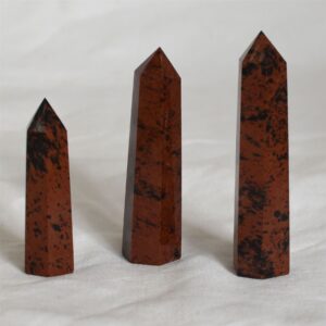 Mahogany Obsidian Crystal Point Tower Wand - 3 sizes