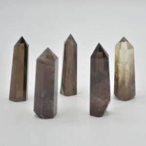 Smoky Quartz Crystal Point Tower Wand - 5cm - 6cm