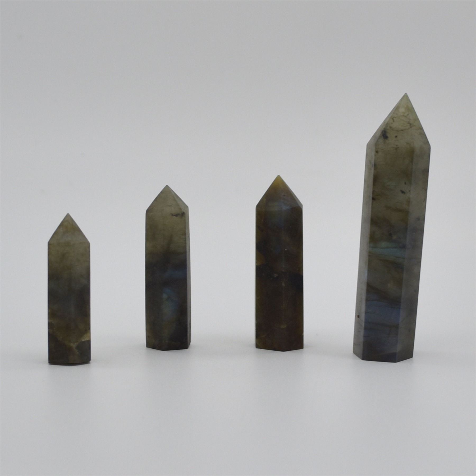 Labradorite Crystal Point Tower Wand - Various sizes