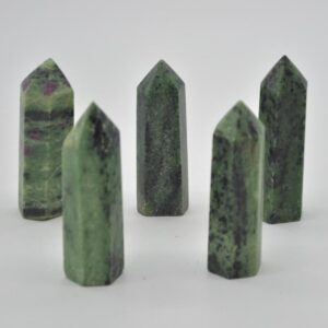 Ruby Zoisite Crystal Point Tower Wand - 6cm - 7cm