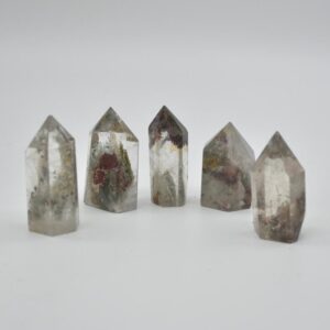 Green Phantom Quartz Crystal Point, Tower, Wand - 4cm - 5cm