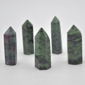 Ruby Zoisite Crystal Point Tower Wand - 5cm - 6cm