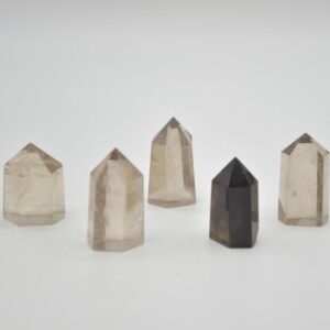 Smoky Quartz Crystal Point Tower Wand - 3cm - 5cm