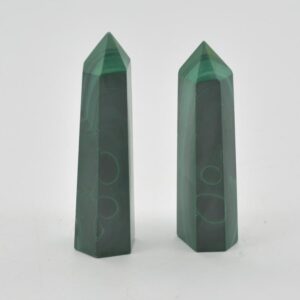 Malachite Point Tower Wand - 7cm x 2cm x 2cm - 50 - 60 grams - #03
