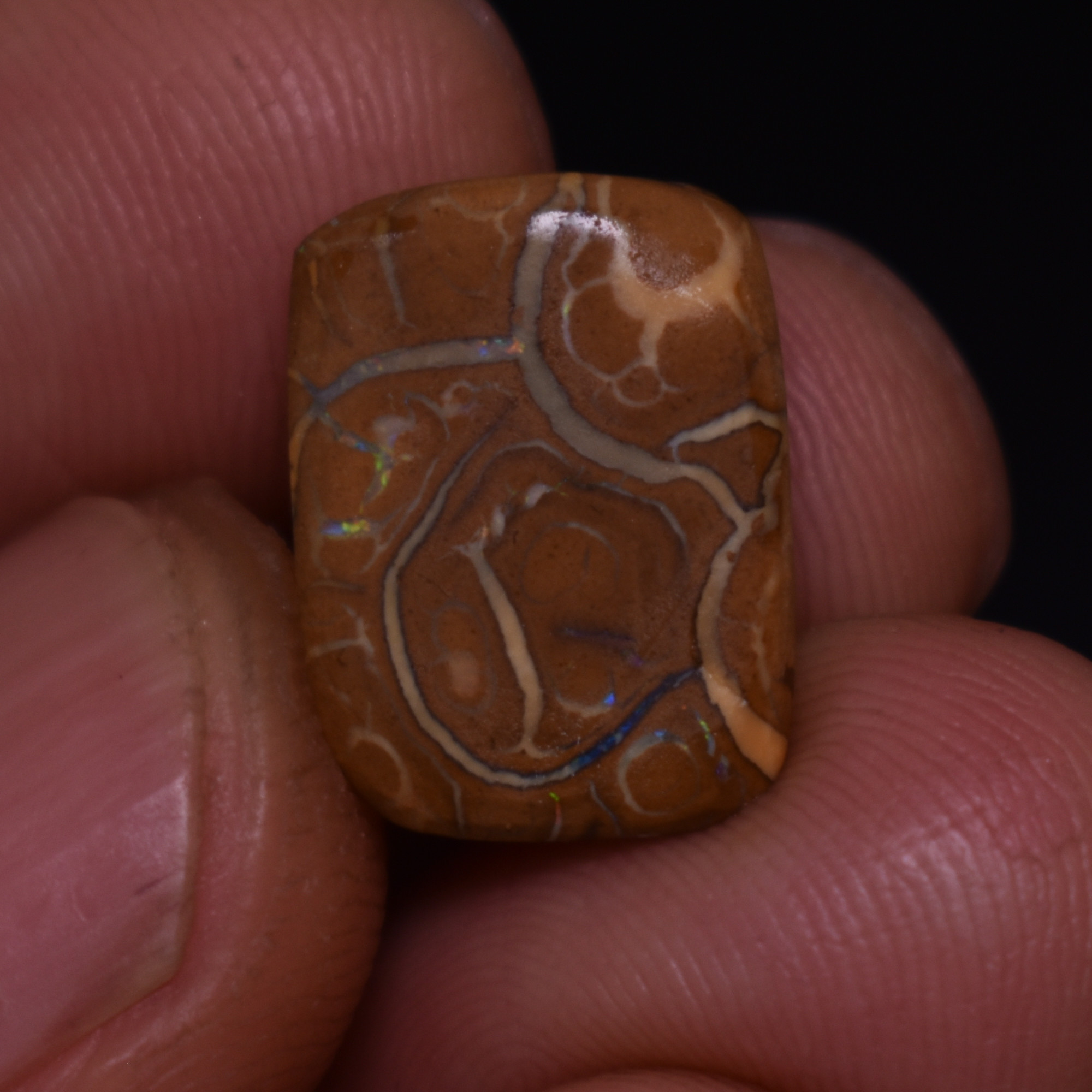 Australian Rough Boulder Opal, Raw Matrix Specimen - 7ct weight #06