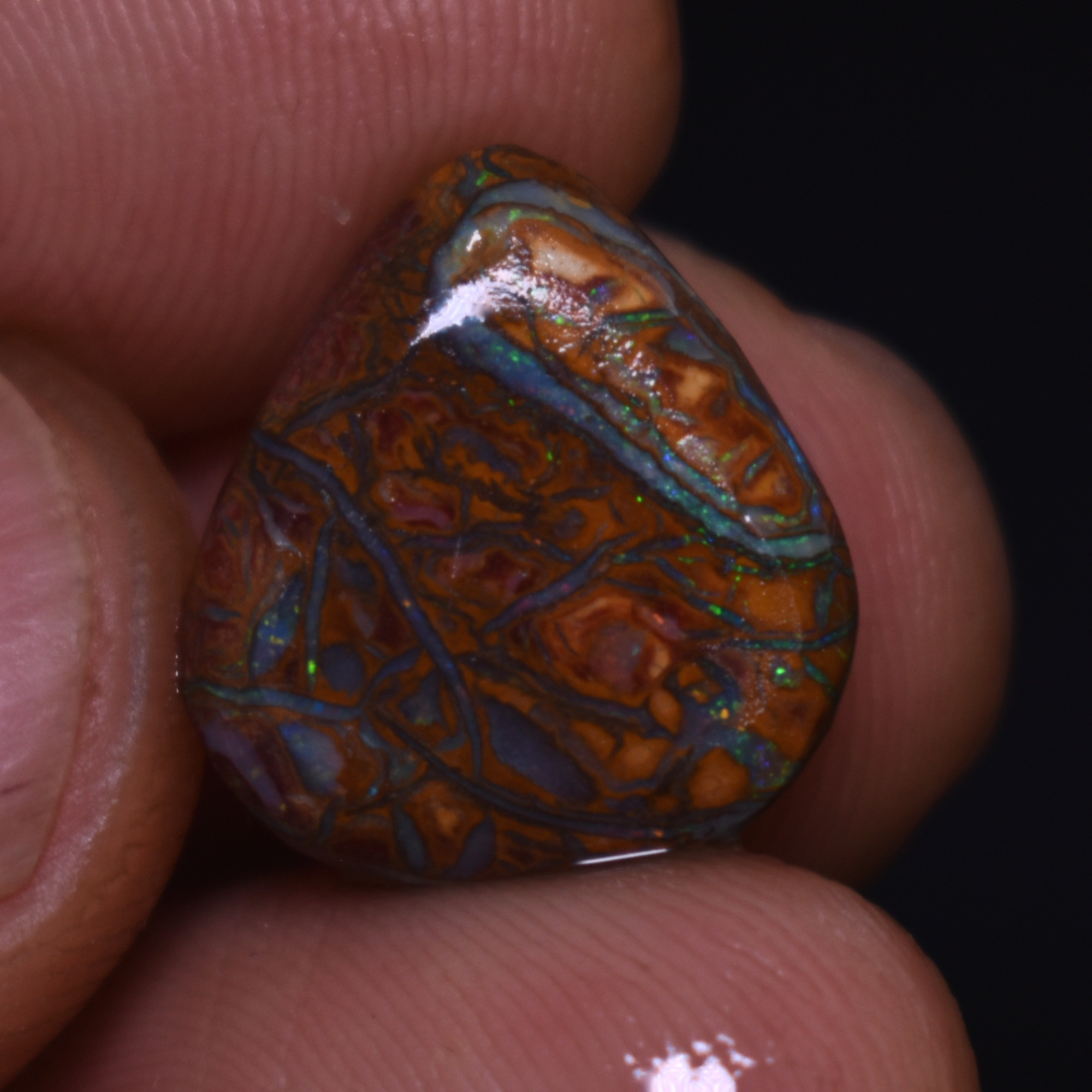 Australian Rough Boulder Opal, Raw Matrix Specimen - 10ct weight #10