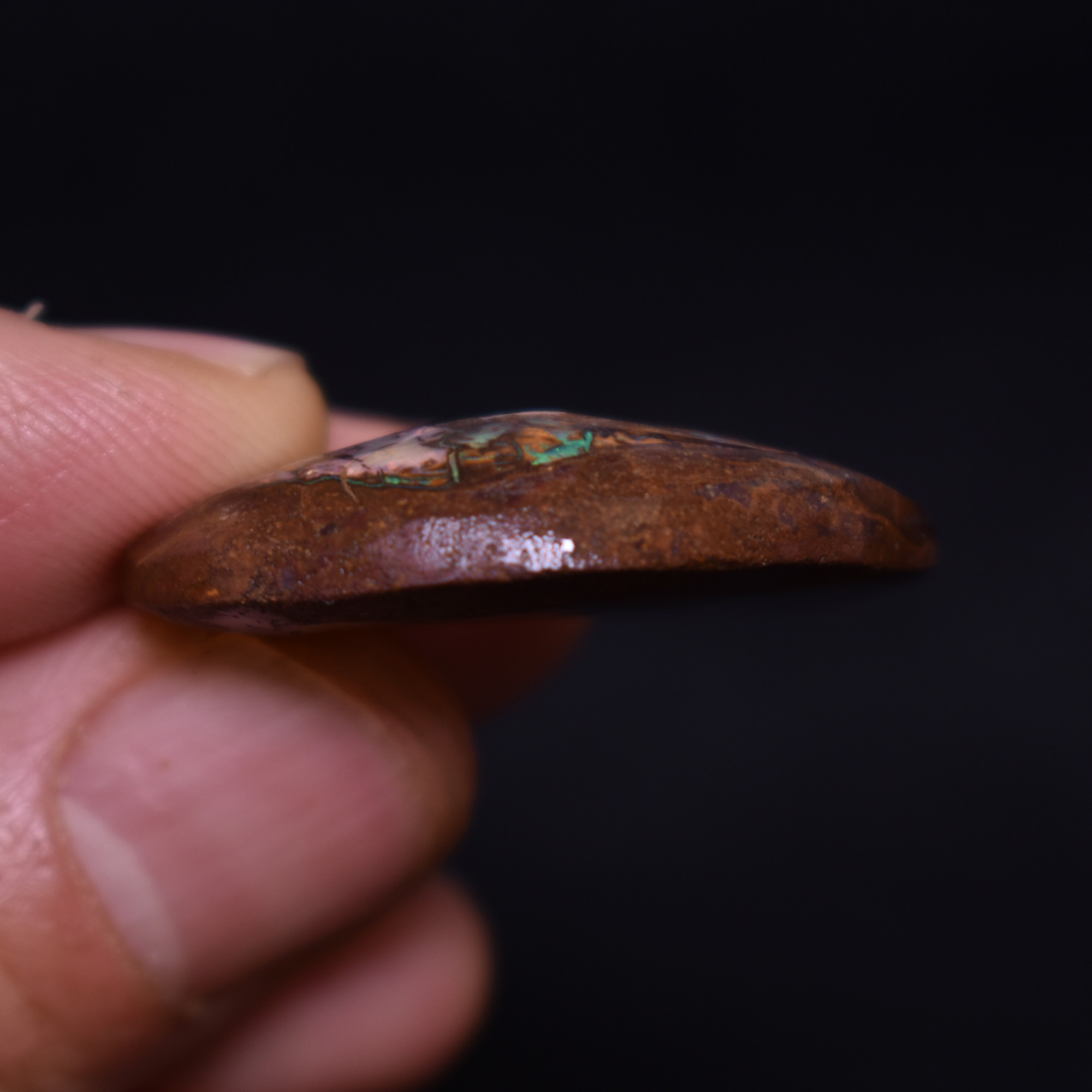 Australian Rough Boulder Opal, Raw Matrix Specimen - 44ct weight #17 - Image 3