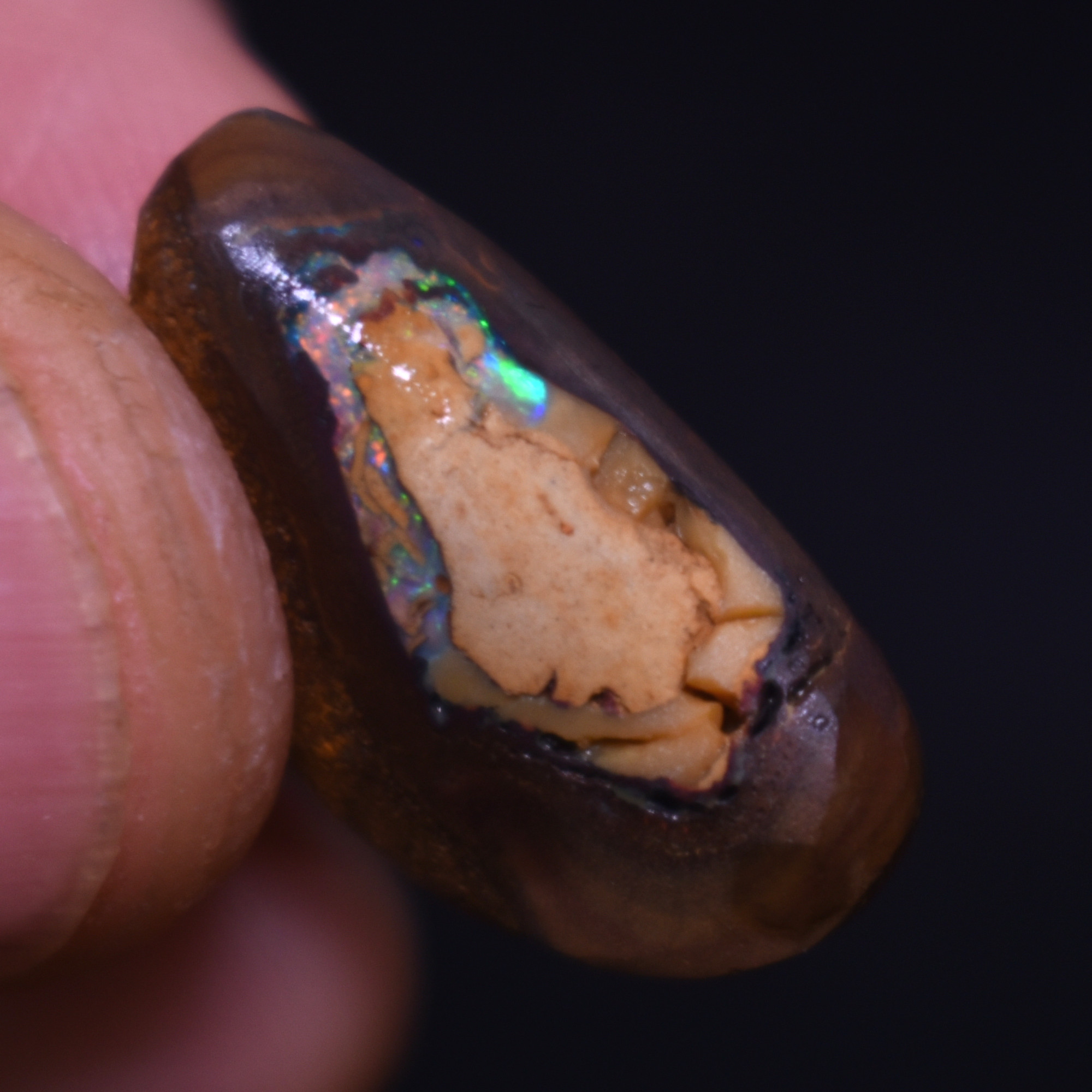 Australian Rough Boulder Opal, Raw Matrix Specimen - 13.9ct weight #20