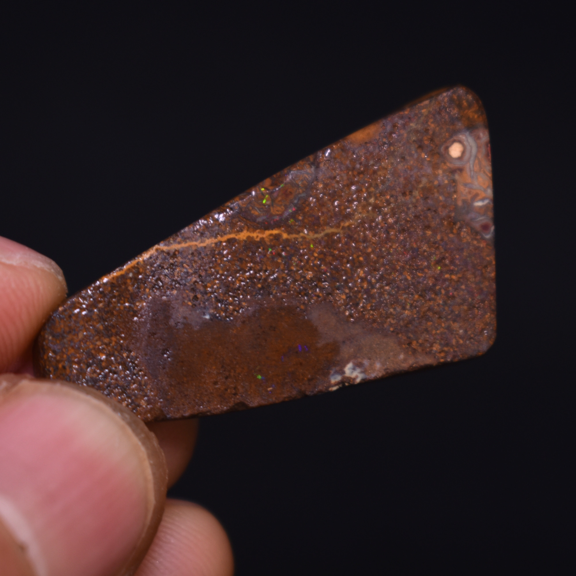 Australian Rough Boulder Opal, Raw Matrix Specimen - 31ct weight #28 - Image 4