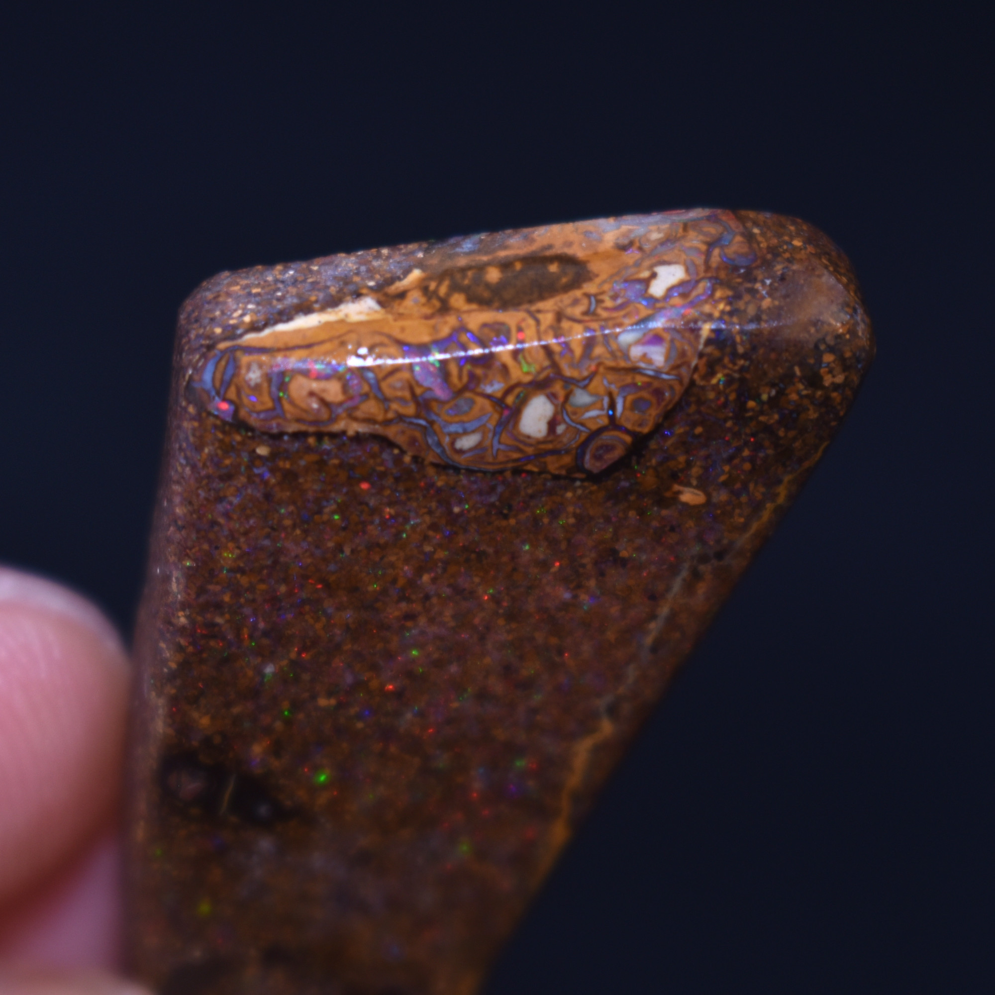Australian Rough Boulder Opal, Raw Matrix Specimen - 31ct weight #28 - Image 6