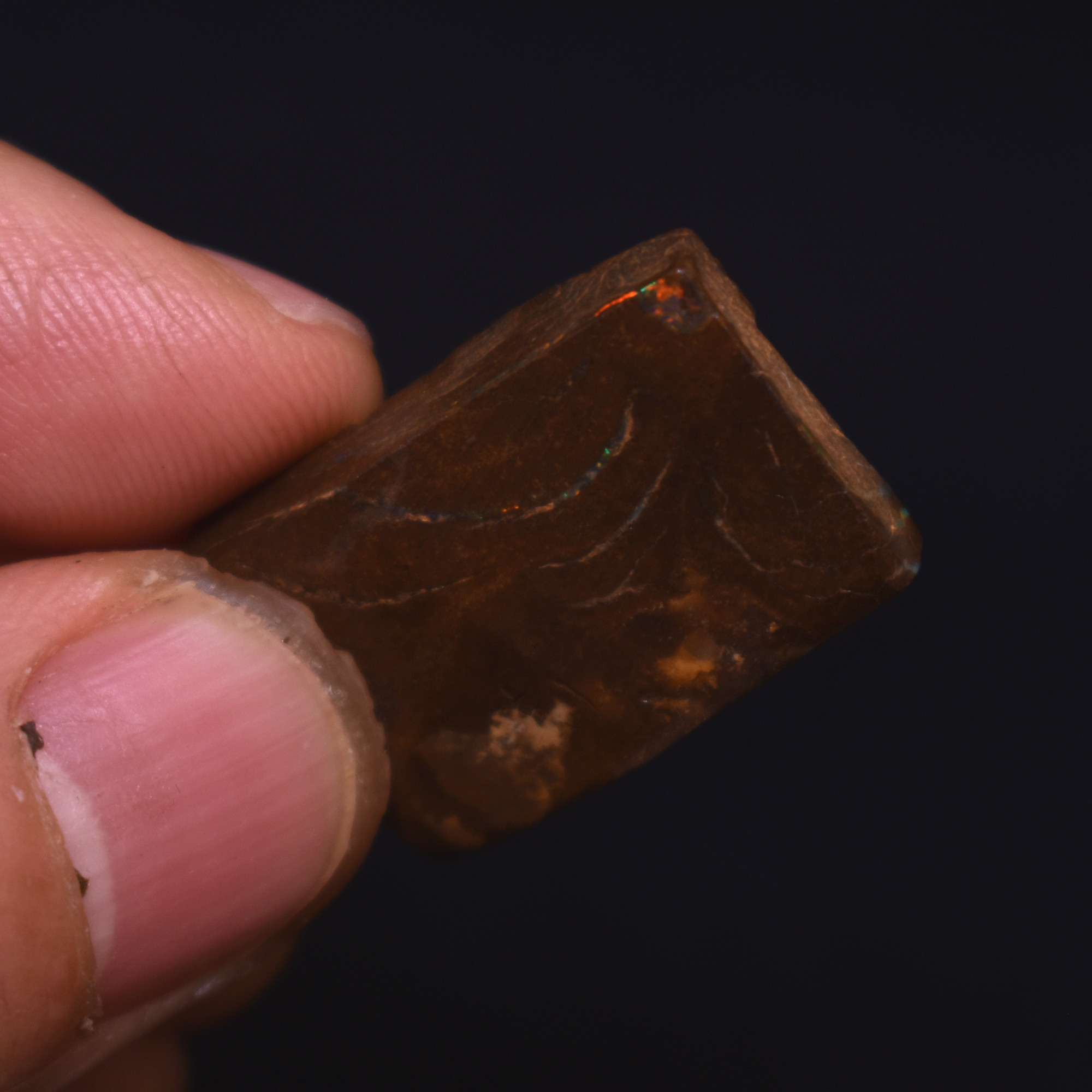 Australian Rough Boulder Opal, Raw Matrix Specimen - 30ct weight #30 - Image 3