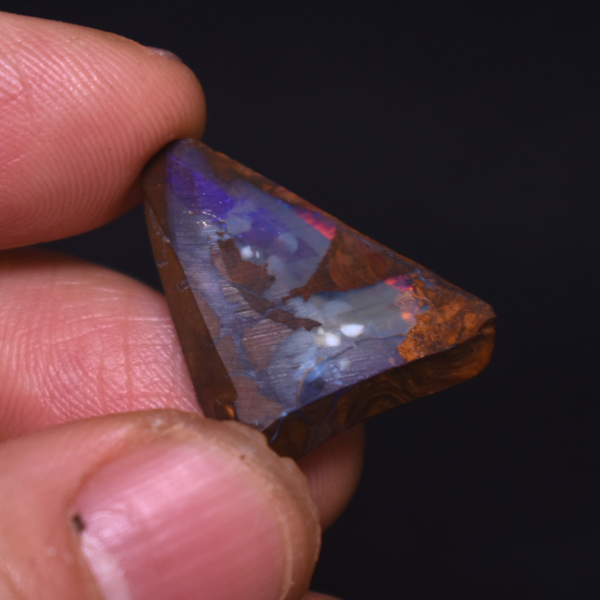 Australian Rough Boulder Opal, Raw Matrix Specimen - 17.8ct weight #31 - Image 3