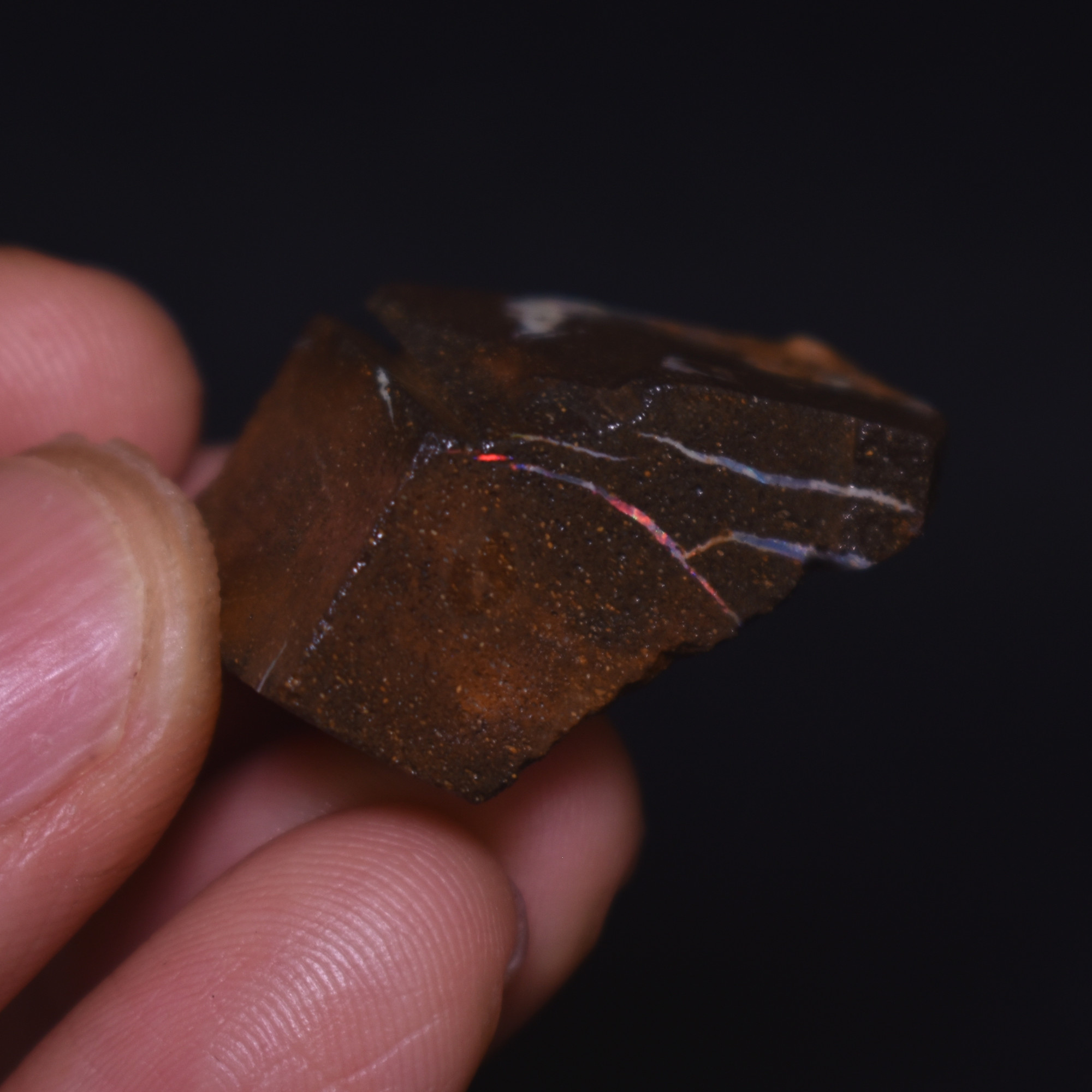 Australian Rough Boulder Opal, Raw Matrix Specimen - 64ct weight #36 - Image 4