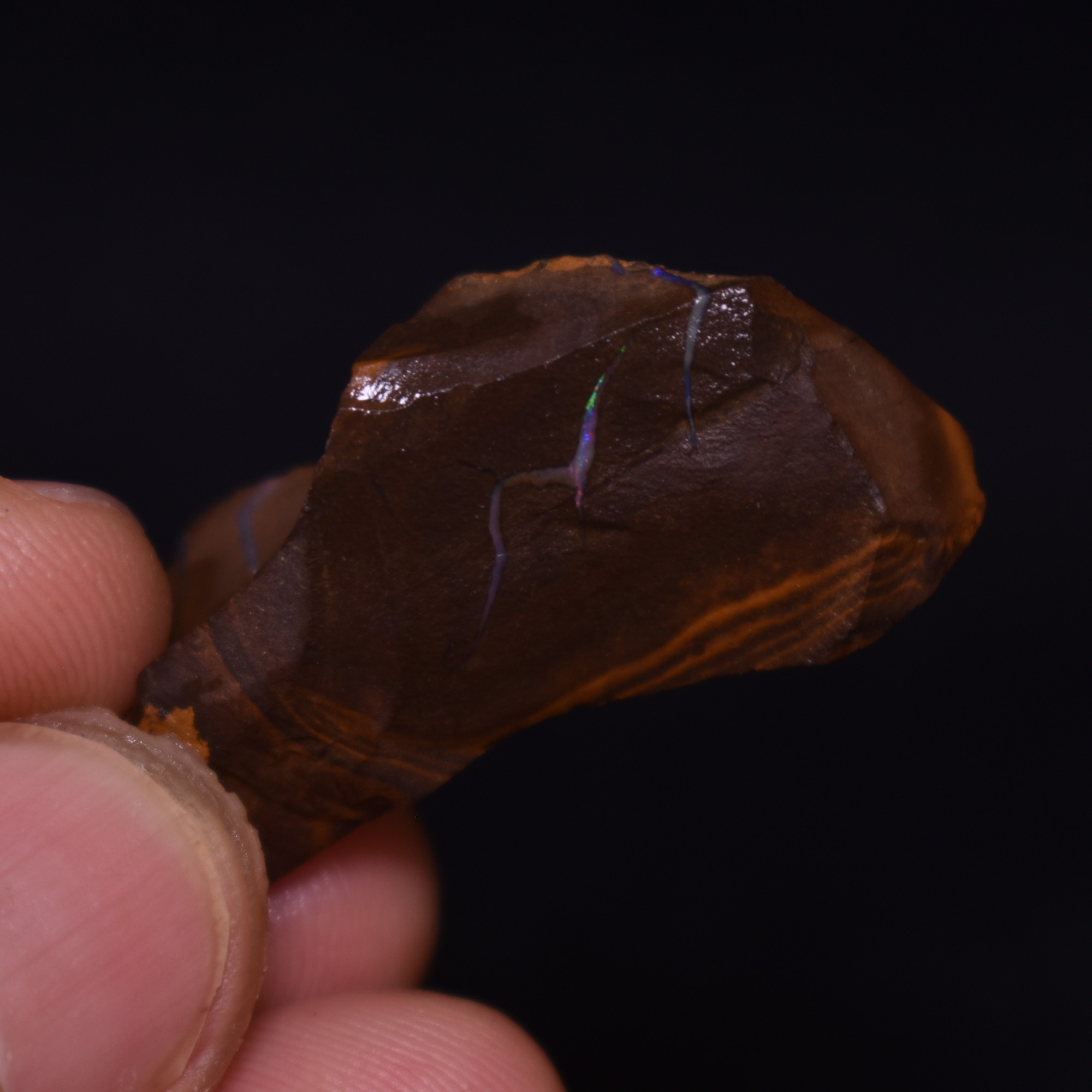 Australian Rough Boulder Opal, Raw Matrix Specimen - 53ct weight #37 - Image 4