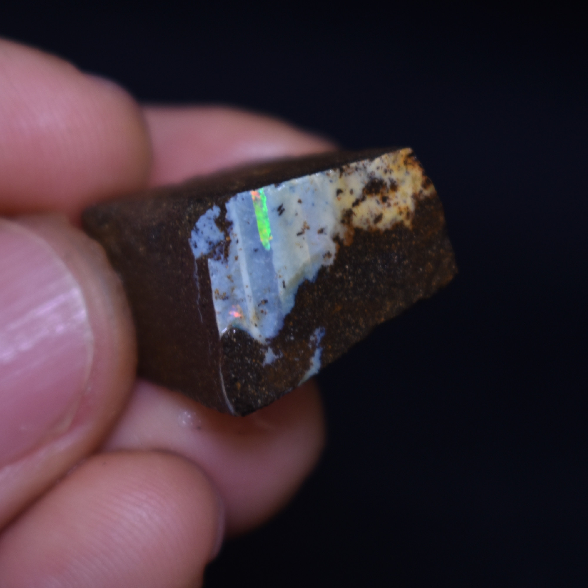 Australian Rough Boulder Opal, Raw Matrix Specimen – 36ct weight #48