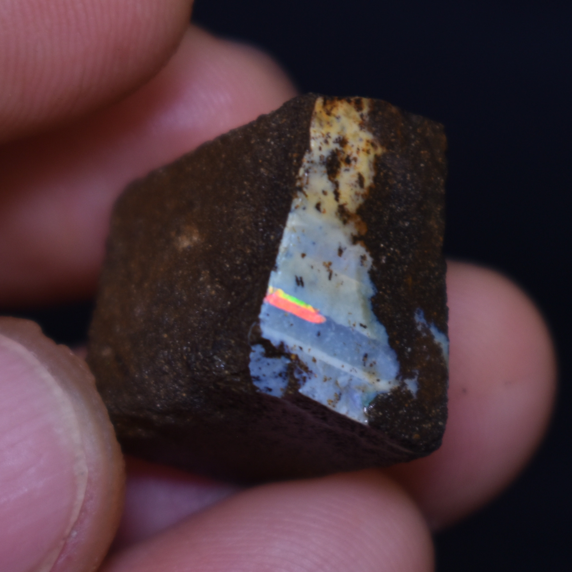 Australian Rough Boulder Opal, Raw Matrix Specimen – 36ct weight #48 - Image 5