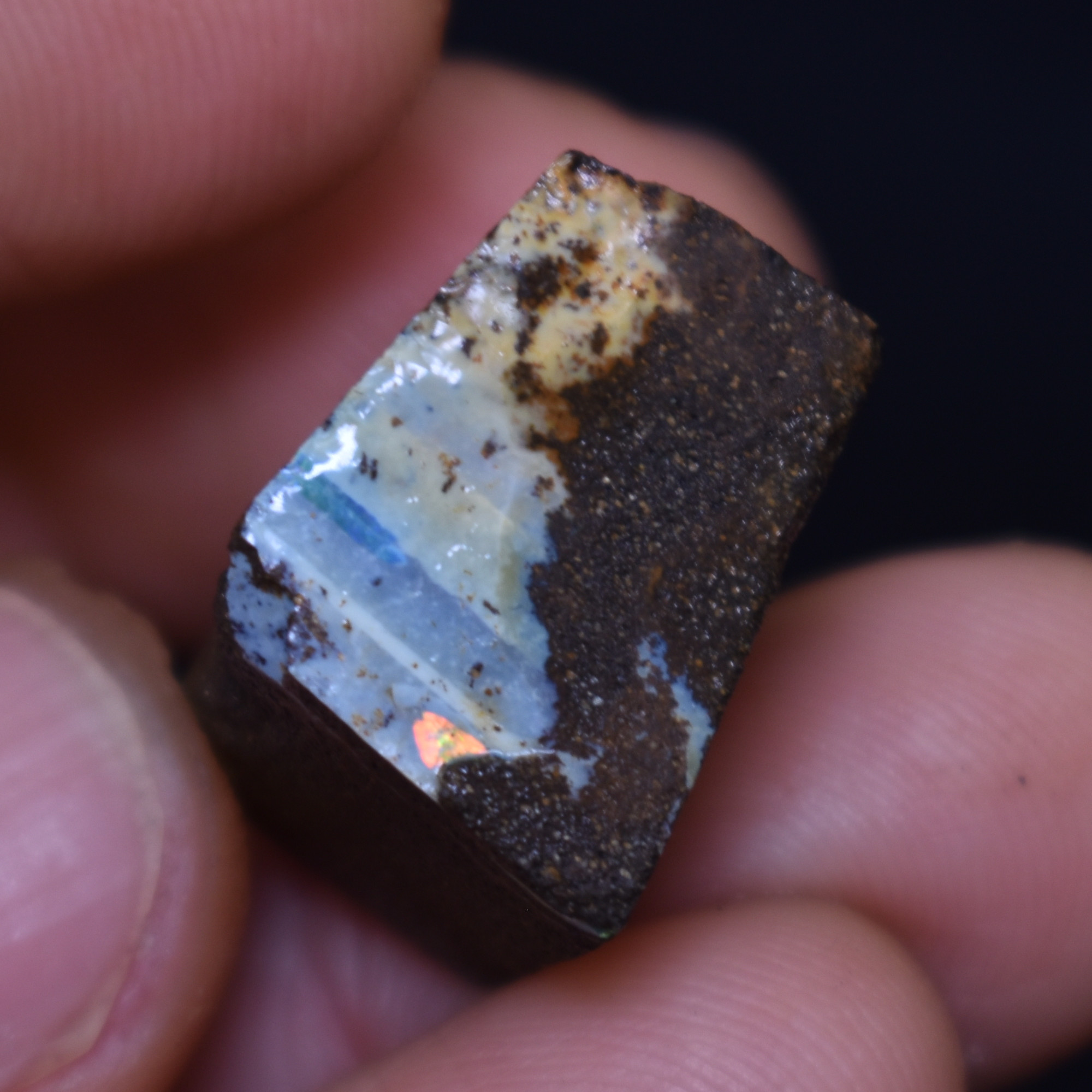 Australian Rough Boulder Opal, Raw Matrix Specimen – 36ct weight #48 - Image 6