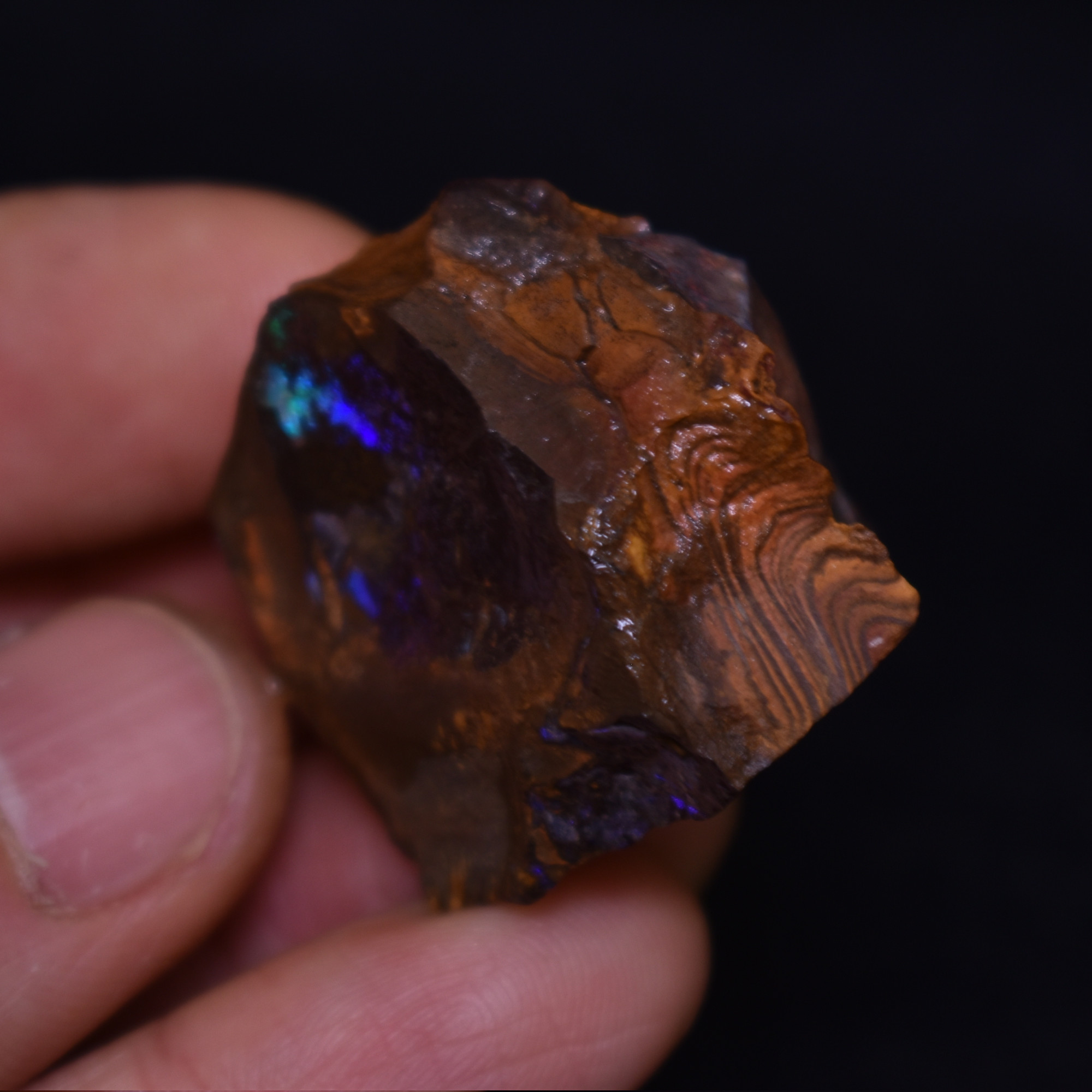 Australian Rough Boulder Opal, Raw Matrix Specimen – 124ct weight #58 - Image 5