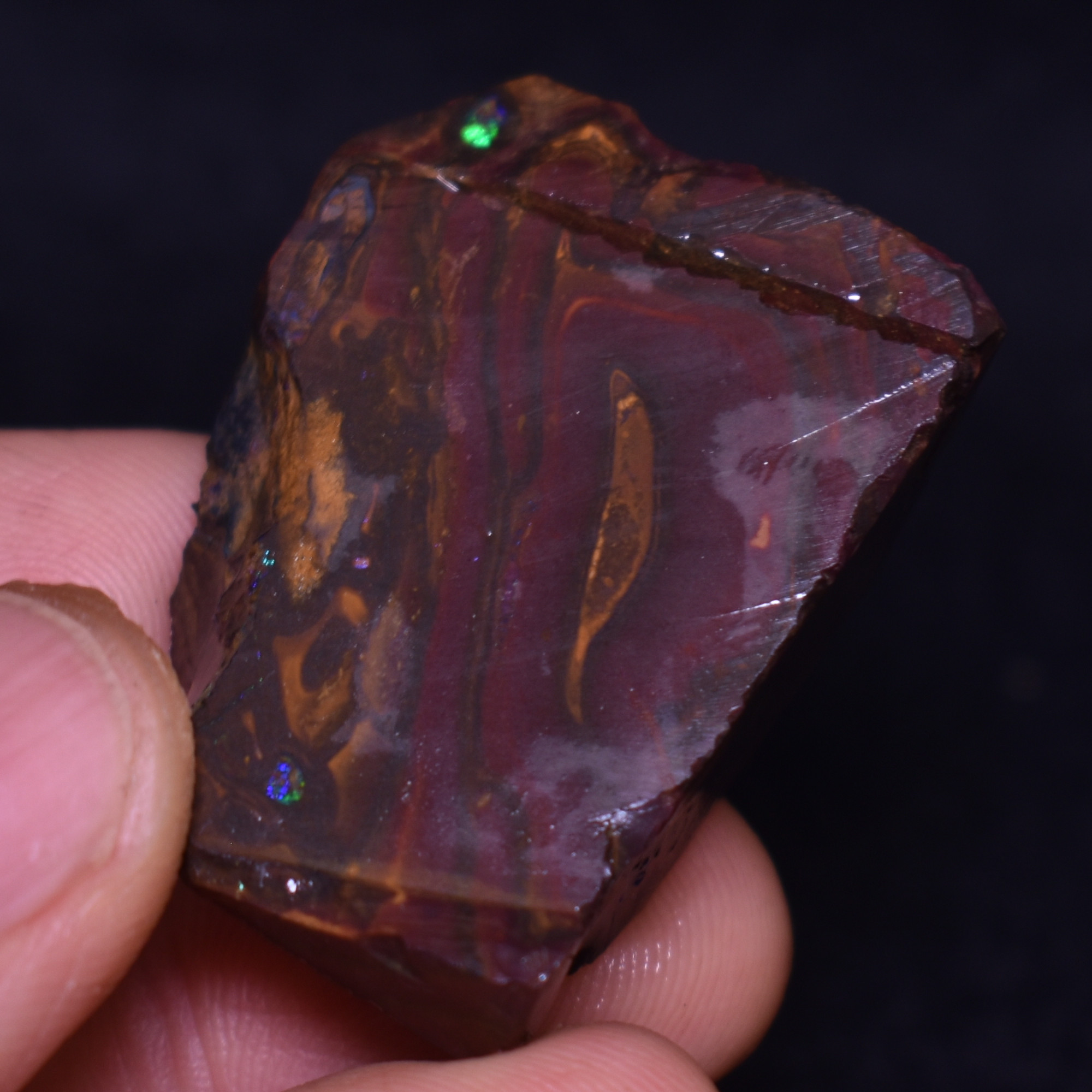 Australian Rough Boulder Opal, Raw Matrix Specimen – 152ct weight #68 - Image 6