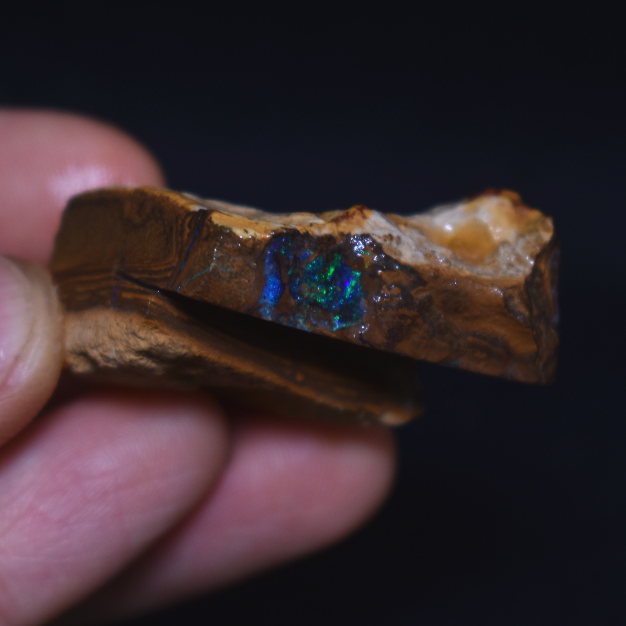 Australian Rough Boulder Opal, Raw Matrix Specimen – 141ct weight #70 - Image 2
