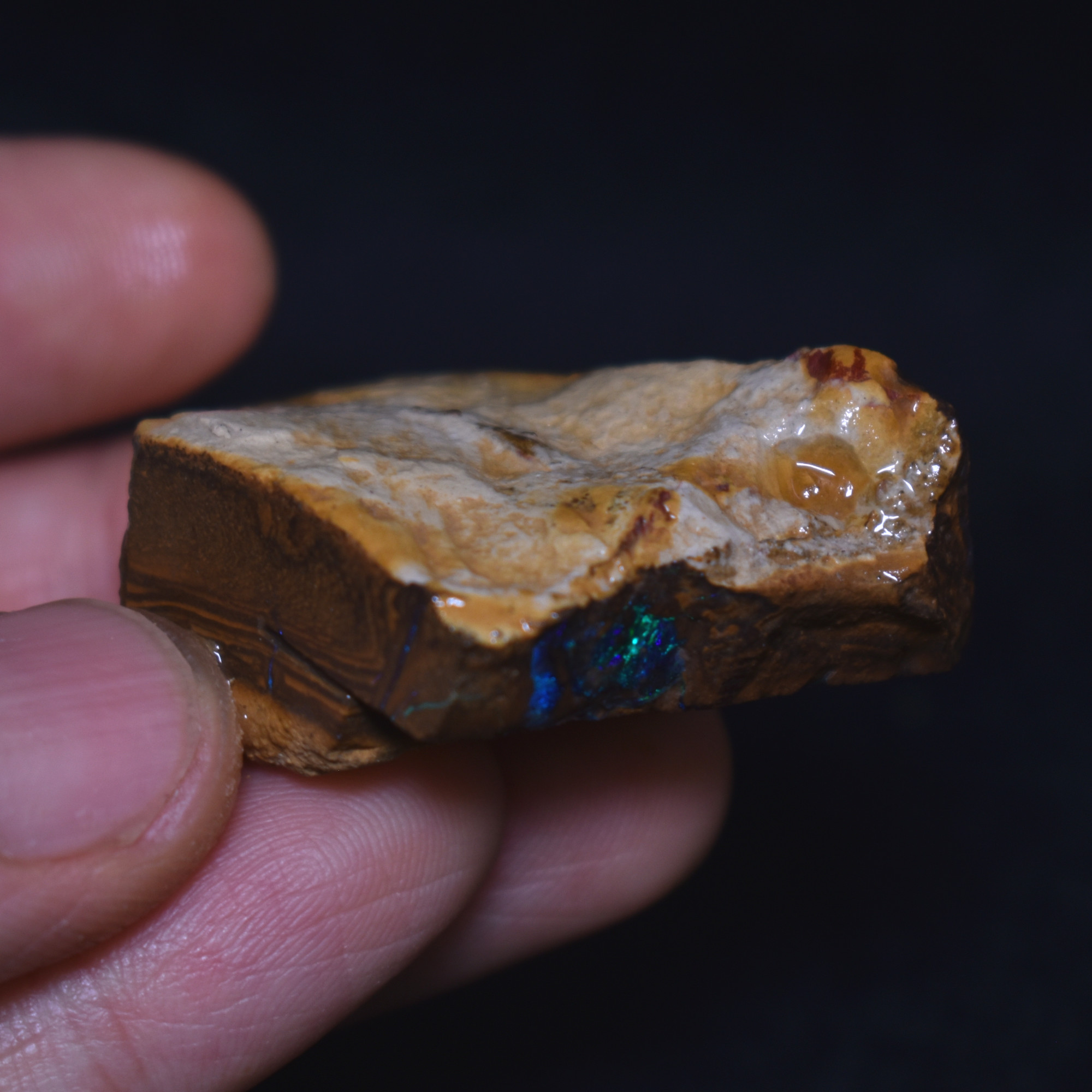 Australian Rough Boulder Opal, Raw Matrix Specimen – 141ct weight #70 - Image 3