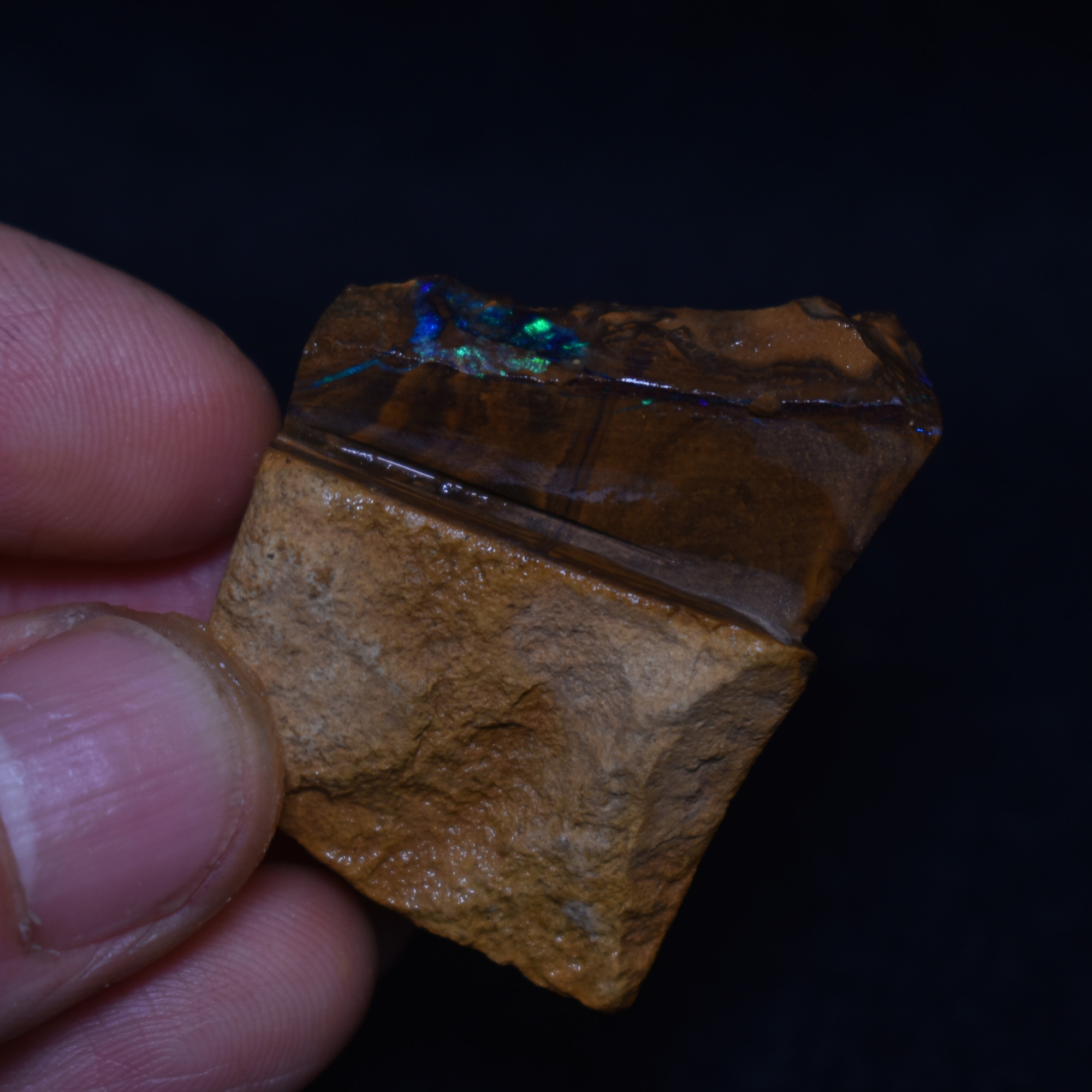 Australian Rough Boulder Opal, Raw Matrix Specimen – 141ct weight #70 - Image 6