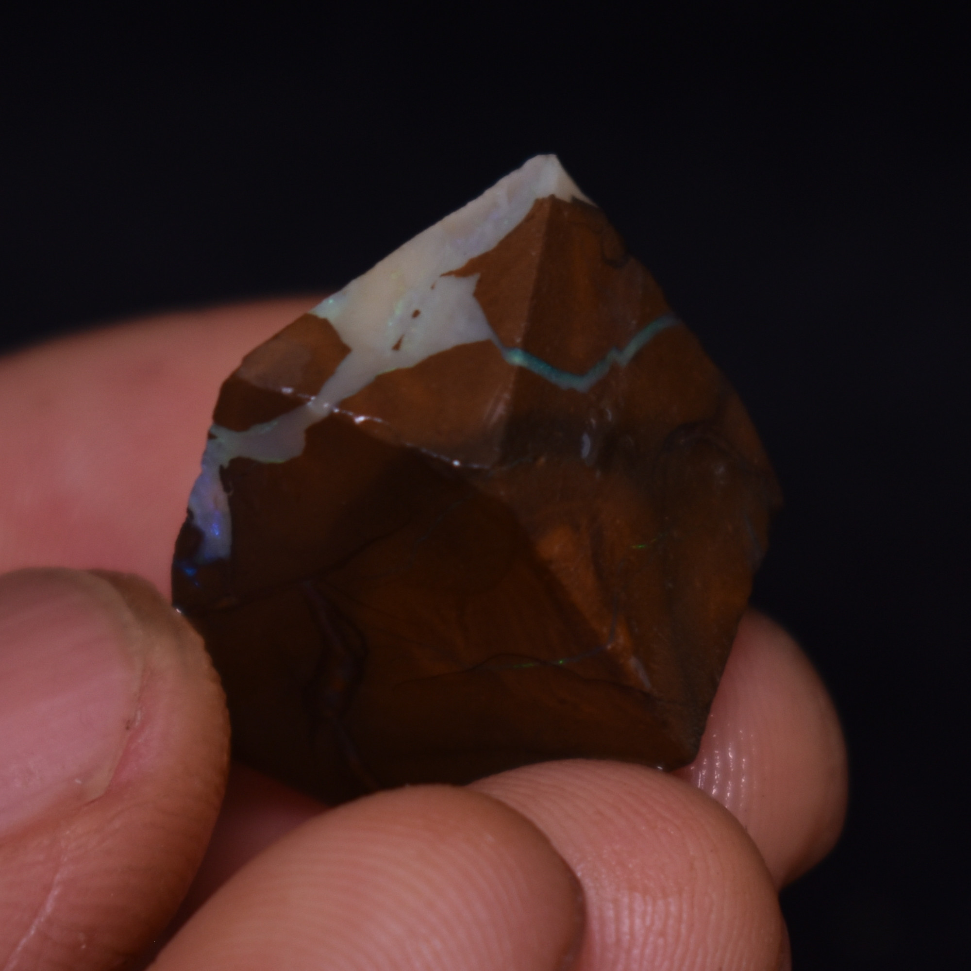 Australian Rough Boulder Opal, Raw Matrix Specimen – 41ct weight #74 - Image 3