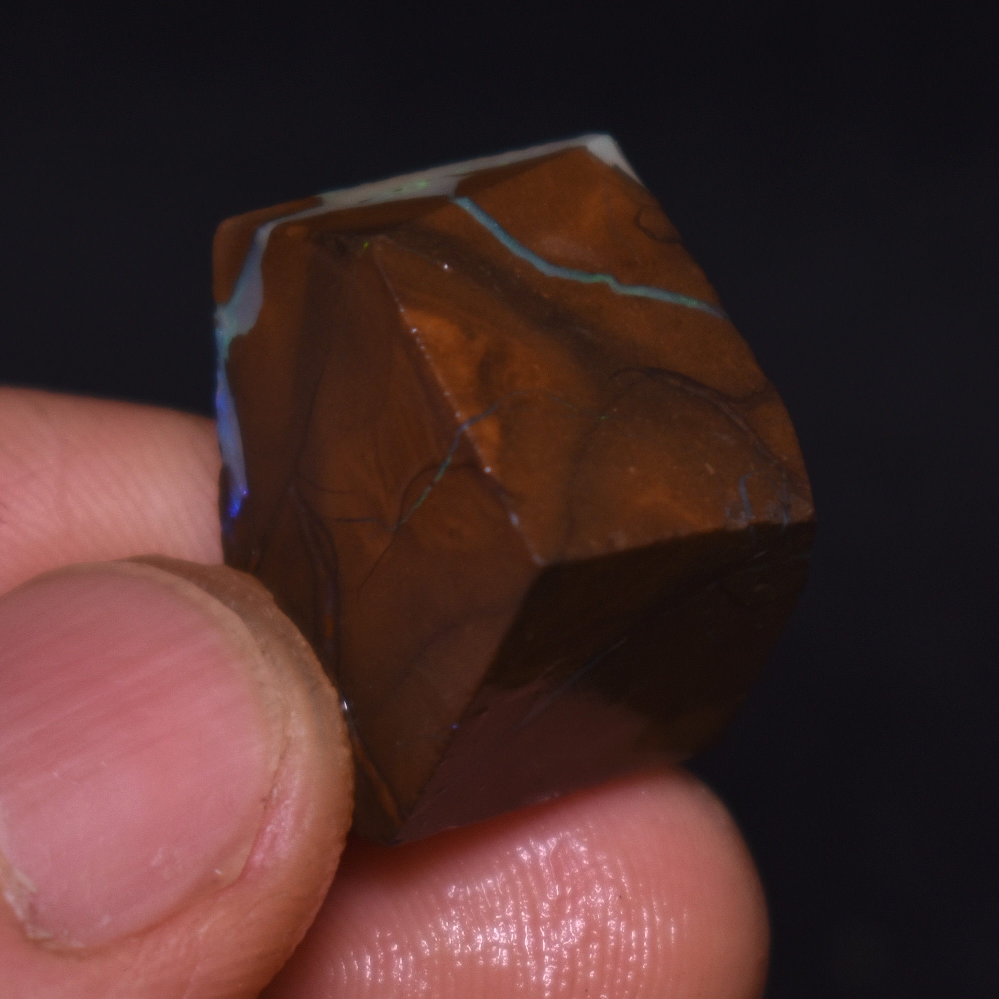 Australian Rough Boulder Opal, Raw Matrix Specimen – 41ct weight #74 - Image 4