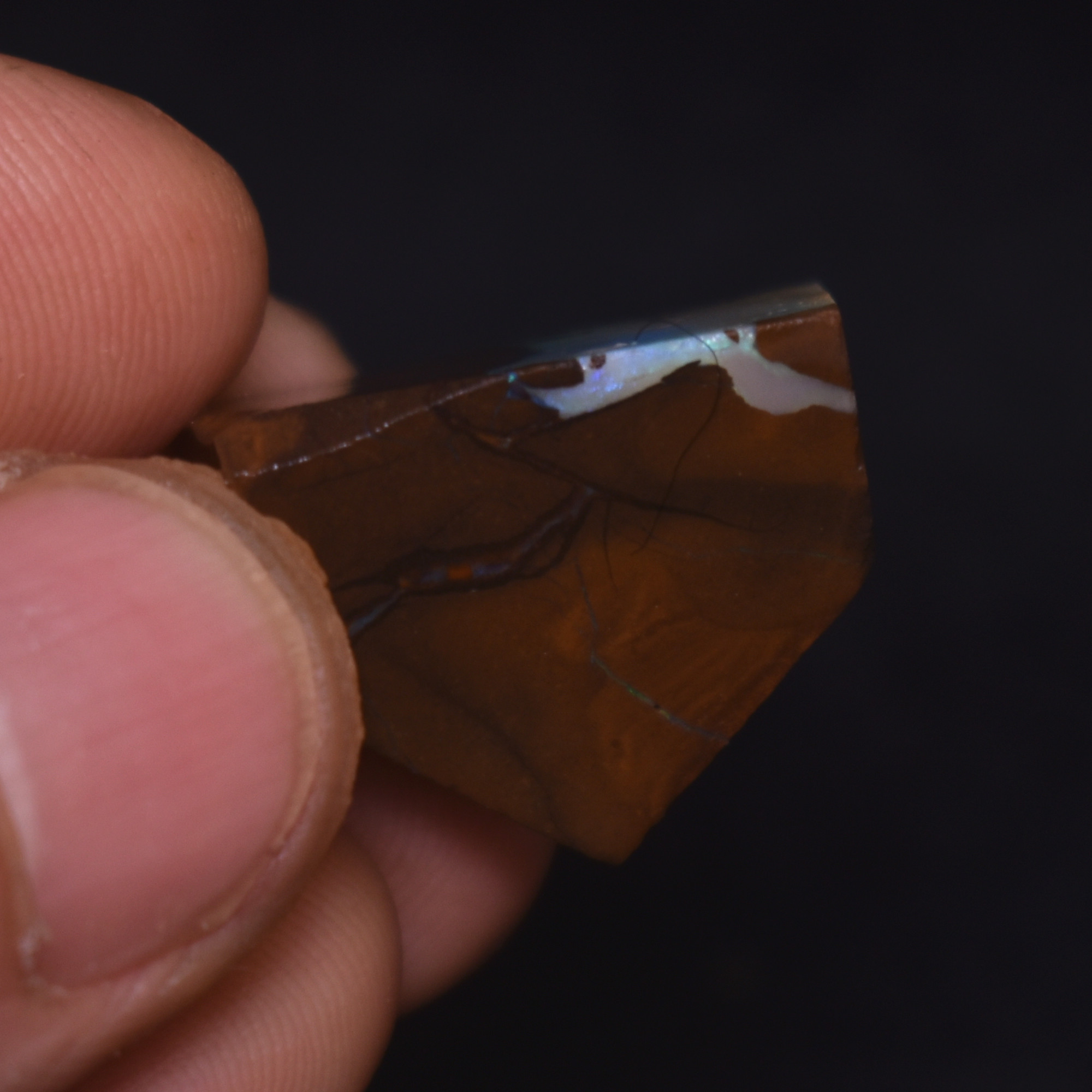 Australian Rough Boulder Opal, Raw Matrix Specimen – 41ct weight #74 - Image 5