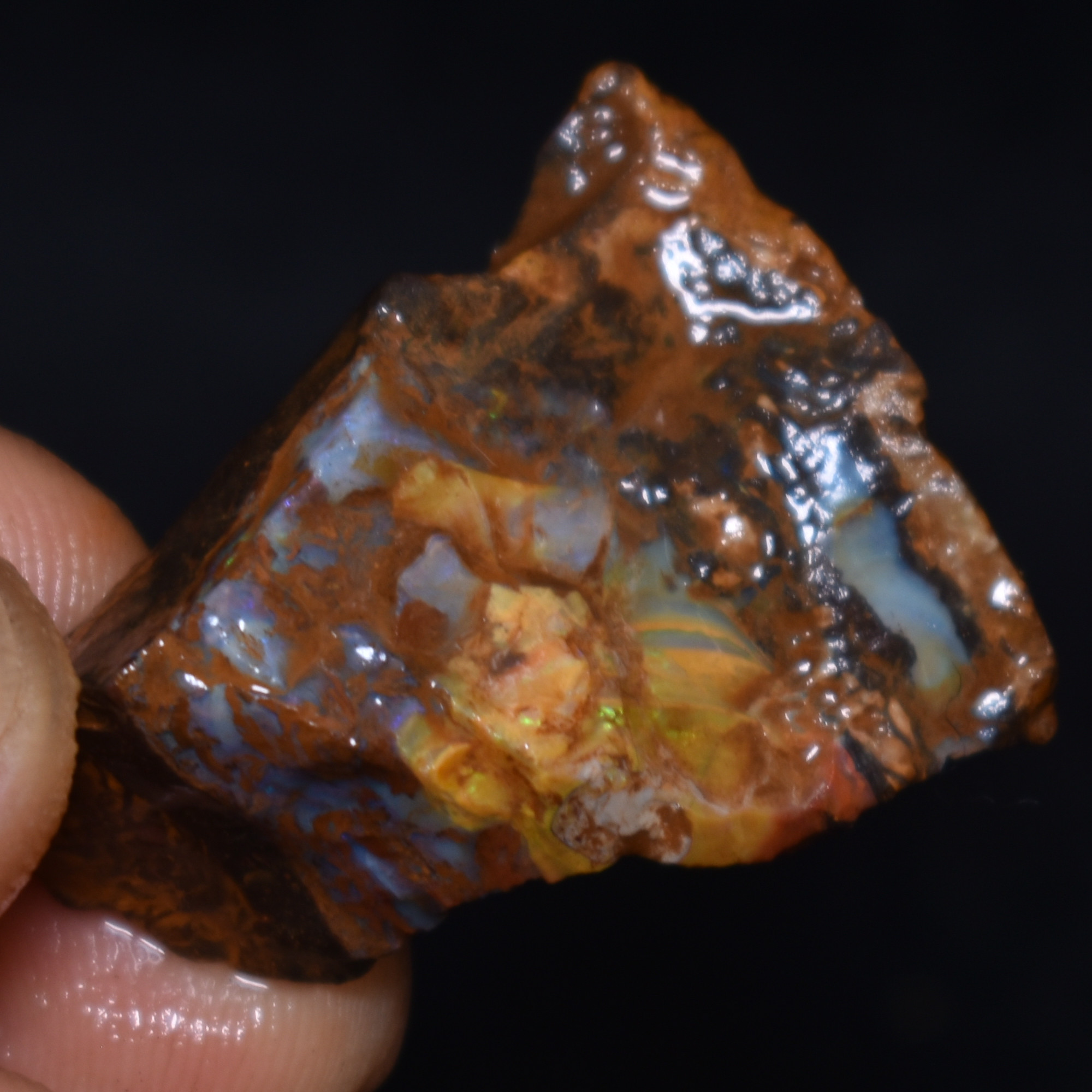 Australian Rough Boulder Opal, Raw Matrix Specimen – 53ct weight #76 - Image 3