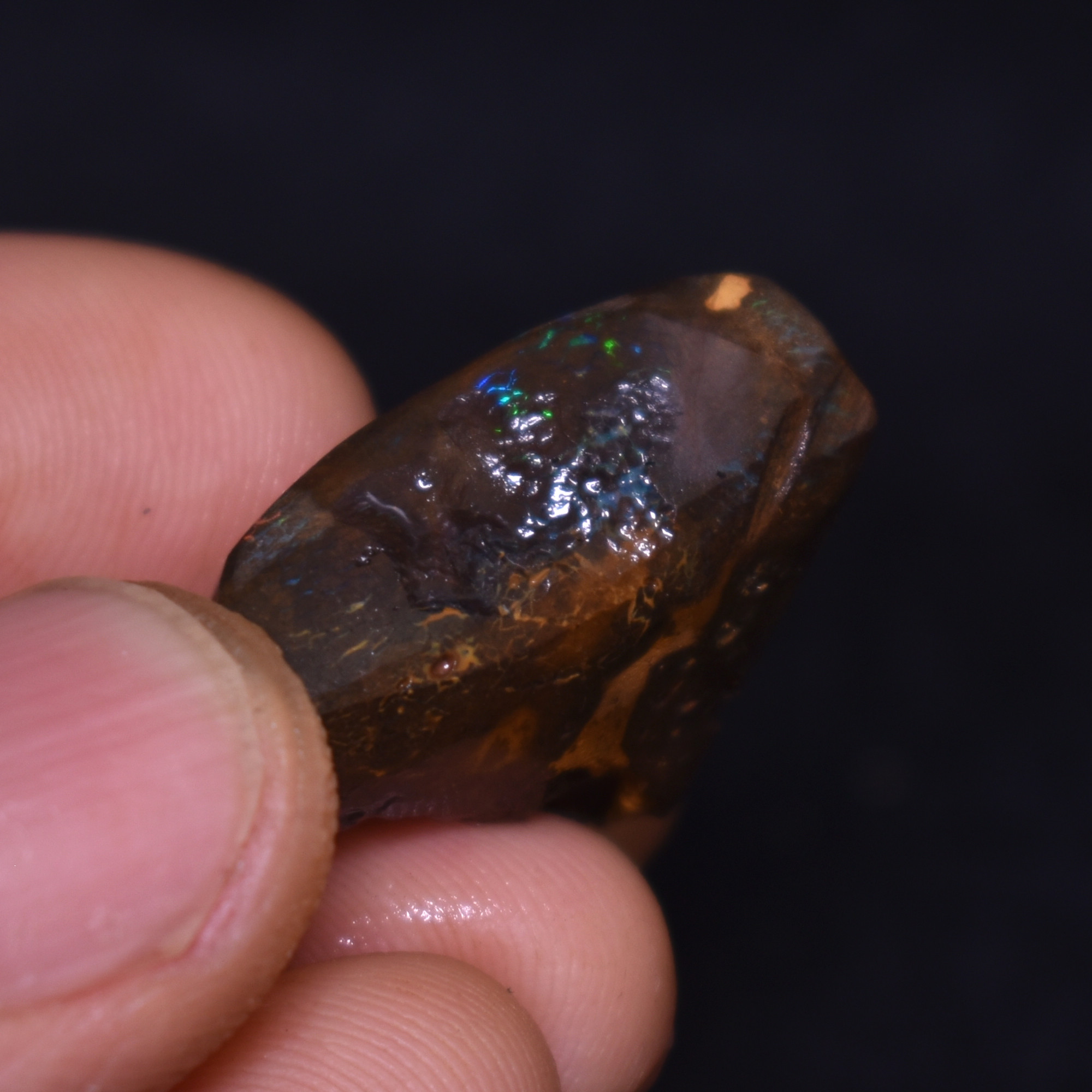 Australian Rough Boulder Opal, Raw Matrix Specimen – 42ct weight #78 - Image 3