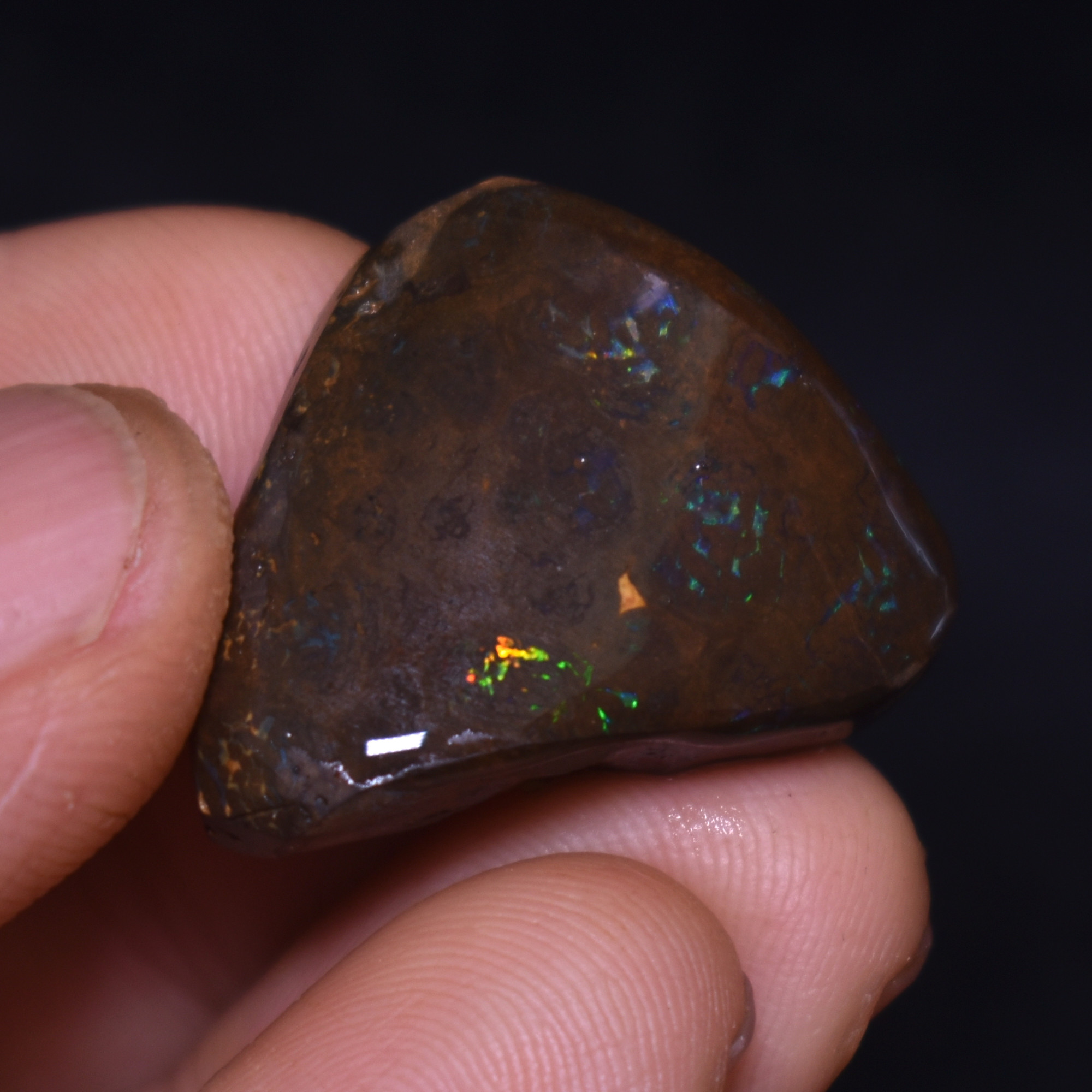 Australian Rough Boulder Opal, Raw Matrix Specimen – 42ct weight #78 - Image 4