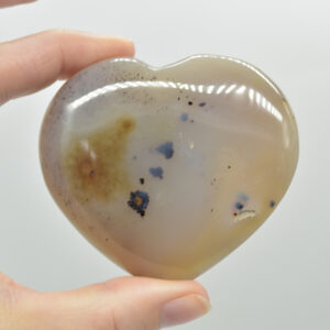 Dendritic Agate Crystal Puffy Heart - 159 grams - #2