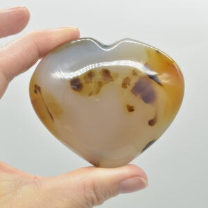 Dendritic Agate Crystal Puffy Heart - 208 grams - #3