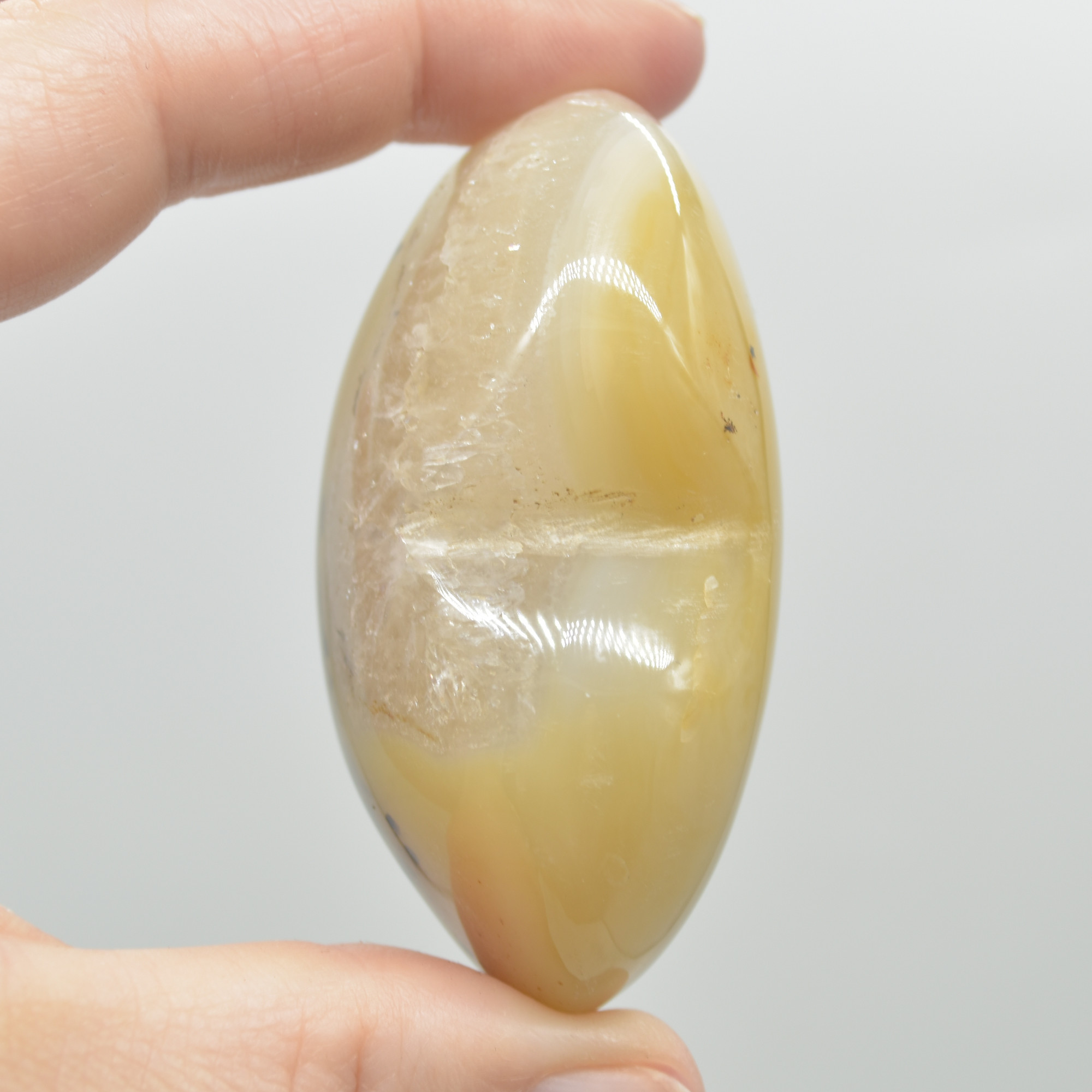 Dendritic Agate Crystal Puffy Heart - 125 grams - #6 - Image 4