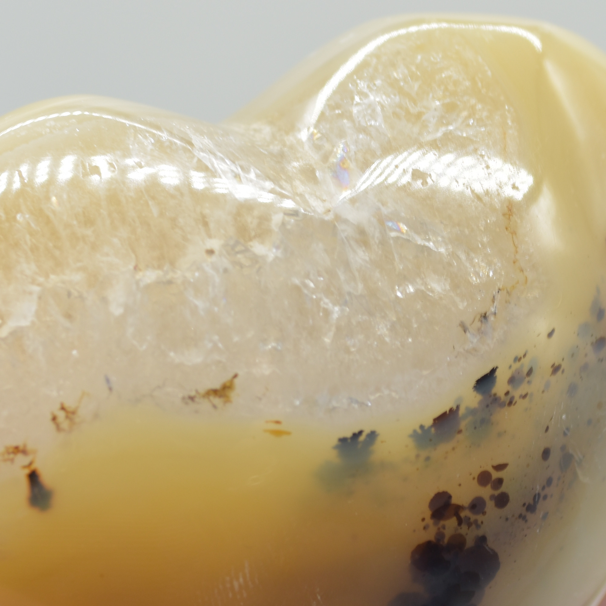 Dendritic Agate Crystal Puffy Heart - 125 grams - #6 - Image 5