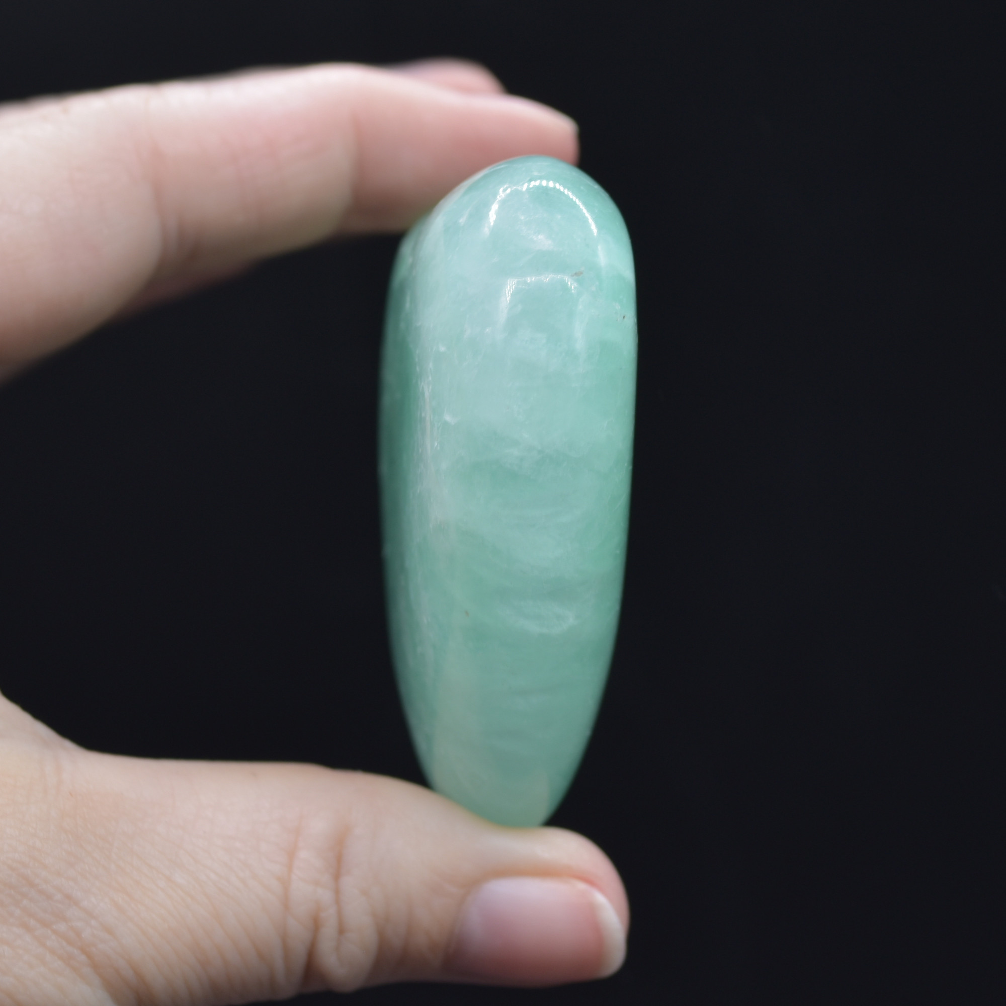 Green Fluorite Crystal Puffy Heart - 147 grams - #2 - Image 2