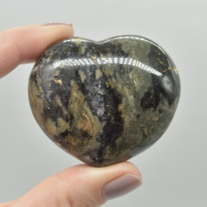 Ocean Jasper Crystal Puffy Heart - 91 grams - #3