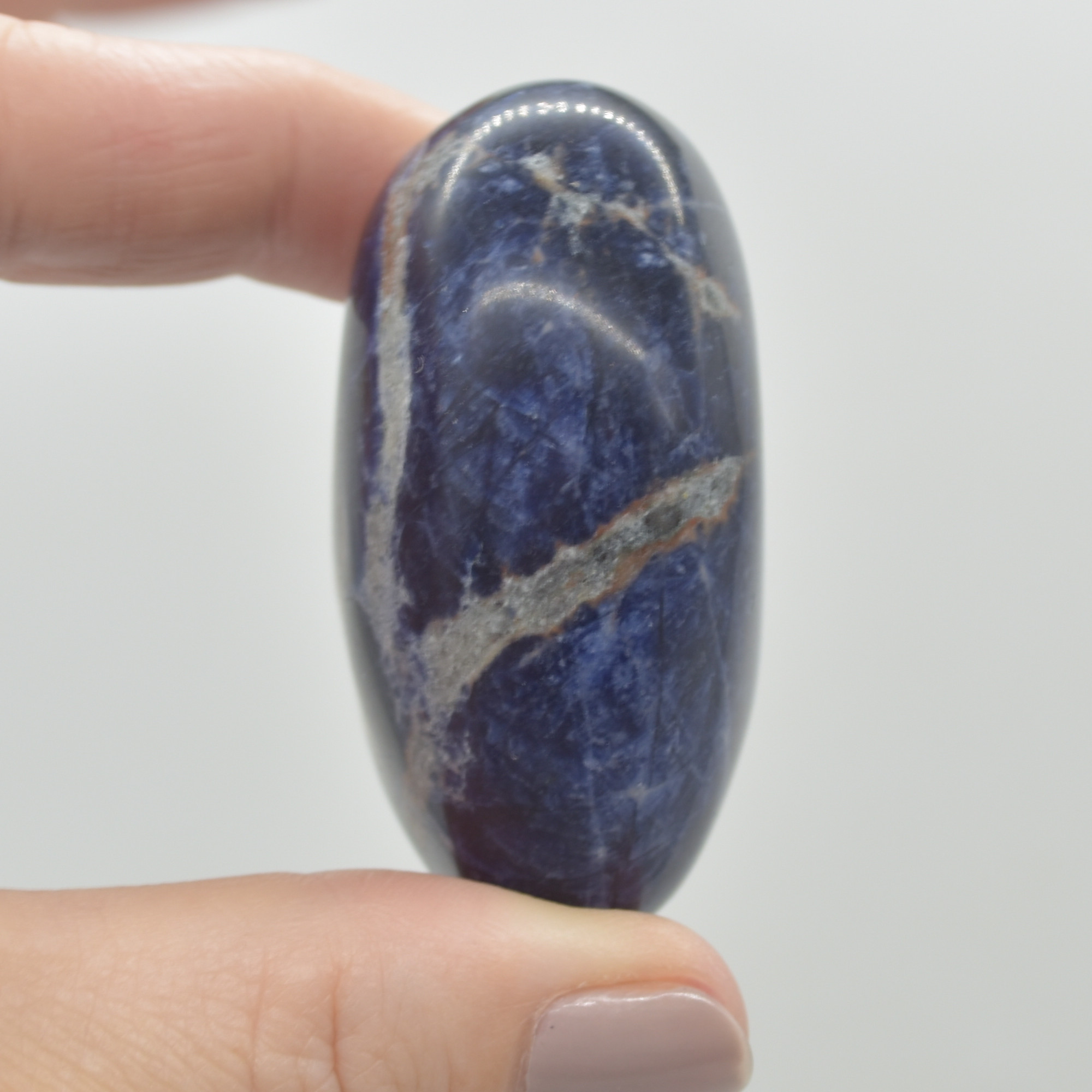 Sodalite Crystal Puffy Heart - 111 grams - #8 - Image 2