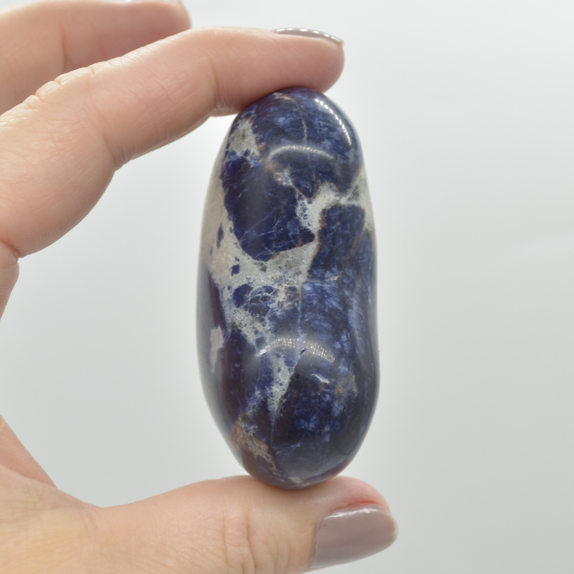 Sodalite Crystal Puffy Heart - 111 grams - #8 - Image 4