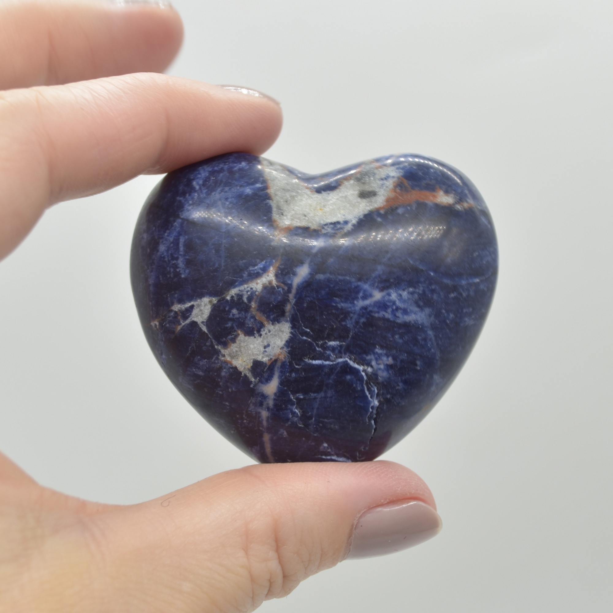 Sodalite Crystal Puffy Heart - 77 grams - #17 - Image 3