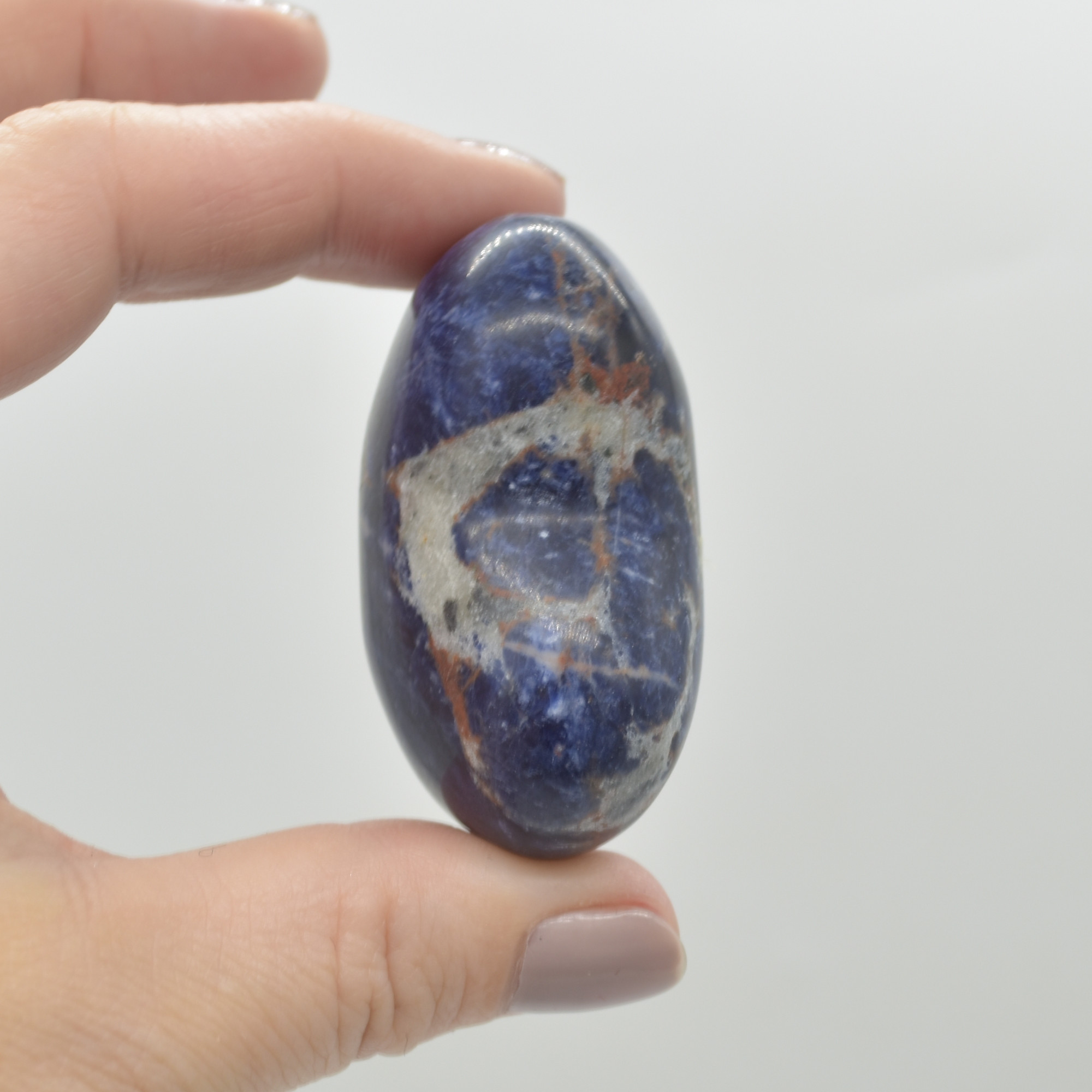 Sodalite Crystal Puffy Heart - 77 grams - #17 - Image 4