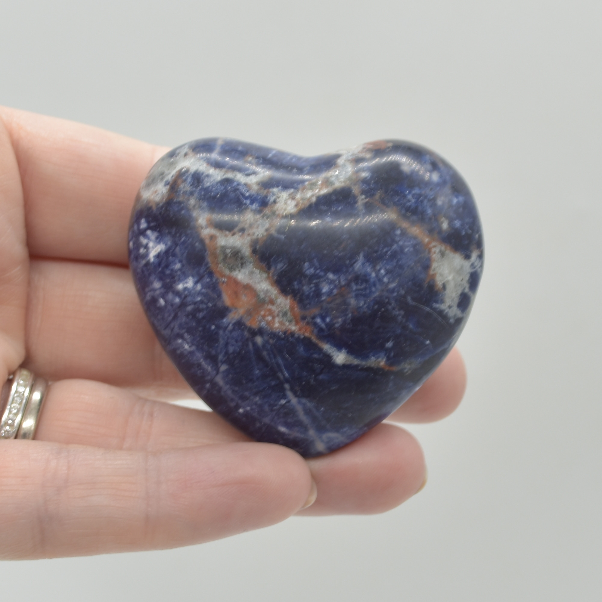 Sodalite Crystal Puffy Heart - 77 grams - #17 - Image 5